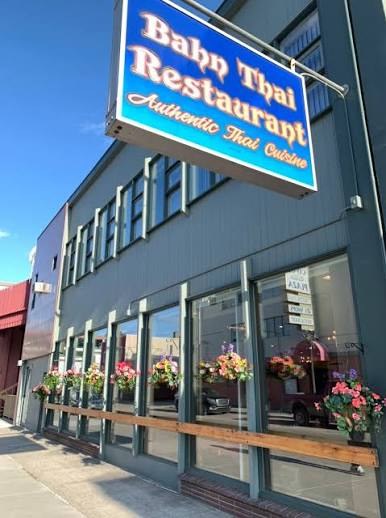 Bahn Thai restaurant storefront in Fairbanks, Alaska
