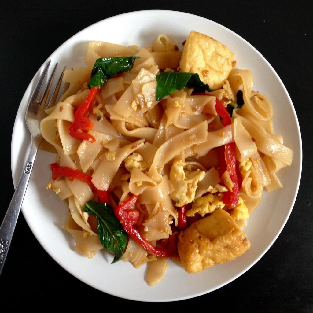Drunken noodles — representative Thai dish photo